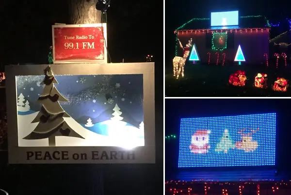 Hastings Ranch Christmas Lights - Video Game Display