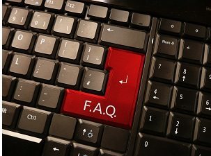 keyboard with FAQ button