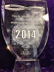 Best of Pasadena Business Hall of Fame 2014 award